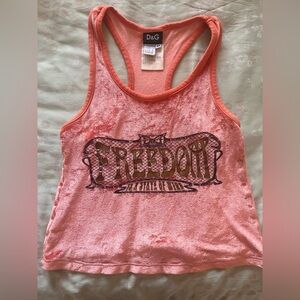 Vintage D&G Coral Tank Top XS